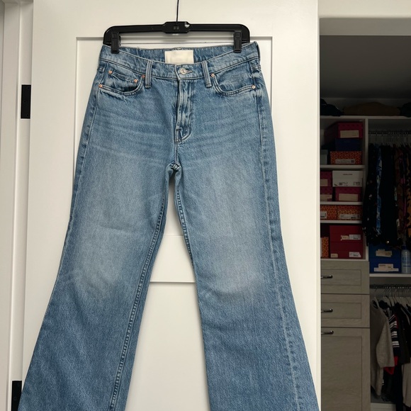 Mother The Bookie Flood Denim - MOTHER Women's Light Blue Denim Jeans - Size 27